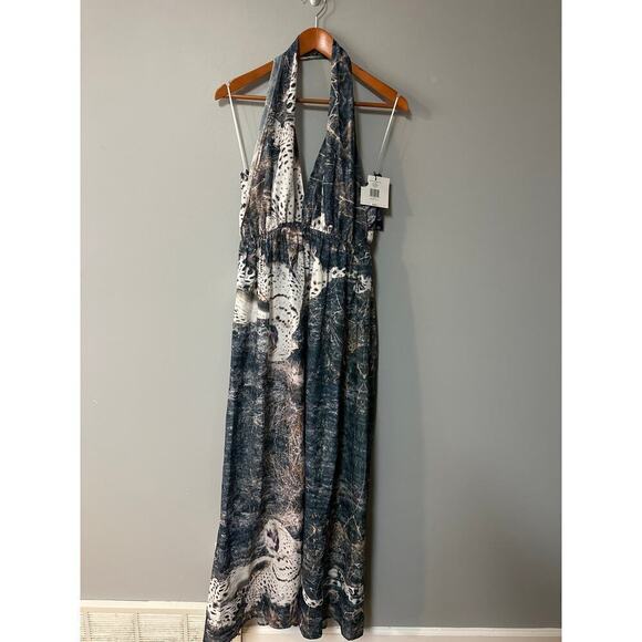 Stone morris Dresses & Skirts - NEW Womens Size 6 Stone Morris South Snow Leopard Maxi Dress